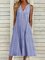 JFN V Neck Geometric Casual Midi Dresses