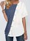 Shift Crew Neck Short Sleeve Plain Shirts & Tops