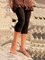Holiday Casual Cotton-Blend Shift Solid Pants
