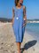 Casual Holiday U-Neck Sleeveless Dresses