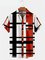 Men's Basic Striped Shirt Collar Shirts & Tops