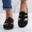 JFN Shallow mouth buckle belt round head sandals
