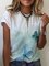 Crew Neck Short Sleeve Printed Shirts & Tops