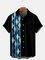 Men's Pockets Shirt Collar Geometric Shirts & Tops