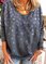 Casual V Neck Sweatshirt