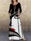 Cotton-Blend Statement Long Sleeve Dresses