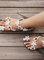 Women Flower Sandals Casual Slip On High Quality Shoes