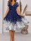 Casual Short Sleeve Floral V Neck Dresses