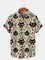 Shirt Collar Geometric Shirts & Tops