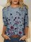 Shift Casual Floral Long Sleeve Shirts & Tops