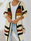 Cardigan sweater women's medium length sweater coat