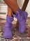 JFN Plain Buckle Zipper Casual Inner Heightening Boots
