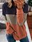 Color-block Long Sleeve Crew Neck Casual Sweatshirt