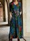 Floral printed long sleeve length Dresses
