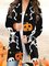 Halloween theme holiday printed cardigan women's sweater