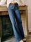 Vintage Denim Pockets Pants