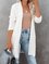 Holiday Daily Solid Long Sleeve Cape Collar Acrylic Outerwear