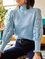 High Neck Long Sleeve Vintage Sweater