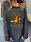 JFN Round Neck Halloween Casual Sweatshirt