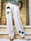 Animal Cat Pattern Casual Cotton Blends Pants