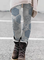 Casual Floral Cotton Blends Pants