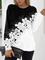 JFN Round Neck Floral Vacation Sweatshirt