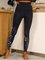 Vintage Casual Cotton Blends Floral Pants