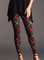 Elastic waist Checked/Plaid Printed Vintage Leggings