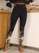 Skinny Floral Cotton Blends Pants
