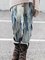 New women's geometric stripe gradient printing high elastic waist Leggings