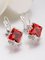 JFN Simple Rhinestone Gem Alloy Earrings