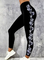 Casual Floral Regular Fit Leggings