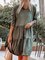Casual Crew Neck Off Shoulder Dresses