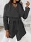 Casual Woolen Asymmetric Outerwear