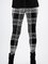 Skinny Checked/Plaid Printed Vintage Elastic waist Pants