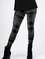 Elastic waist Vintage Checked/Plaid Printed Slim Fit Pants