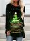 Casual Crew Neck Cotton Blends Raglan Sleeve Long Sleeve Tops