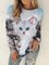 Animal Crew Neck Loosen Shirts & Tops