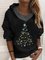 Christmas Hooded Geometric Casual Sweatshirts