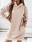 Simple chic hoodie dress
