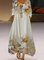 Loosen Leaves Crew Neck Weaving Dress