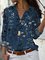 Floral Loosen Casual Shirts & Tops