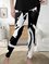Skinny Casual Abstract Printed Elastic Waist Long Pants