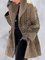 Geometric Lapel Loosen Casual Overcoat