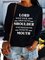 JFN Crew Neck Letter Daily Sweatshirt