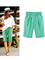JFN Elastic Waist Solid Causal Pockets Shorts