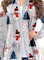 Christmas Snowman Casual Household Daily Vintage Statement Outerwear