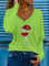 Christmas Cartoon Regular Fit Cotton Blends Shirts & Tops