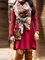 Cotton Blends Slim Fit High Neck Dresses