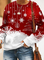 Christmas Snowflake Casual Cotton Blends Crew Neck Sweatshirts